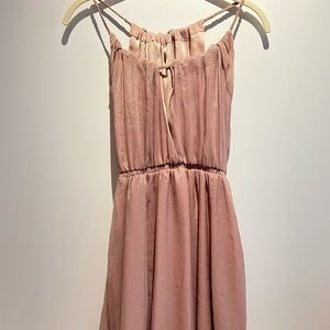 Isabel Lu Dark Pink Woven Braided Dress